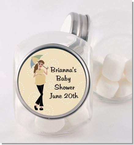 Mod Mom - Personalized Baby Shower Candy Jar