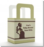 Mommy Silhouette It's a Baby - Personalized Baby Shower Favor Boxes