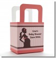Mommy Silhouette It's a Girl - Personalized Baby Shower Favor Boxes thumbnail