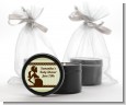 Mommy Silhouette It's a Baby - Baby Shower Black Candle Tin Favors thumbnail