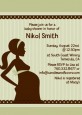 Mommy Silhouette It's a Baby - Baby Shower Invitations thumbnail