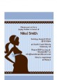 Mommy Silhouette It's a Baby - Baby Shower Petite Invitations thumbnail