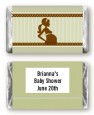Mommy Silhouette It's a Baby - Personalized Baby Shower Mini Candy Bar Wrappers thumbnail