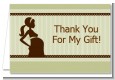 Mommy Silhouette It's a Baby - Baby Shower Thank You Cards thumbnail