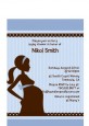 Mommy Silhouette It's a Boy - Baby Shower Petite Invitations thumbnail