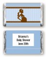Mommy Silhouette It's a Boy - Personalized Baby Shower Mini Candy Bar Wrappers thumbnail