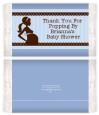 Mommy Silhouette It's a Boy - Personalized Popcorn Wrapper Baby Shower Favors thumbnail
