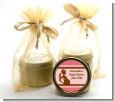 Mommy Silhouette It's a Girl - Baby Shower Gold Tin Candle Favors thumbnail