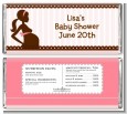 Mommy Silhouette It's a Girl - Personalized Baby Shower Candy Bar Wrappers thumbnail
