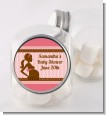 Mommy Silhouette It's a Girl - Personalized Baby Shower Candy Jar thumbnail