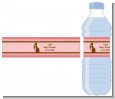 Mommy Silhouette It's a Girl - Personalized Baby Shower Water Bottle Labels thumbnail