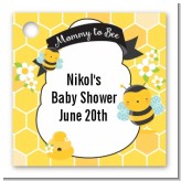 Mommy To Bee - Personalized Baby Shower Card Stock Favor Tags