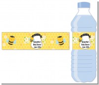 Mommy To Bee - Personalized Baby Shower Water Bottle Labels