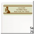 Mommy Silhouette It's a Baby - Baby Shower Return Address Labels thumbnail