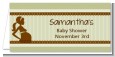 Mommy Silhouette It's a Baby - Personalized Baby Shower Place Cards thumbnail