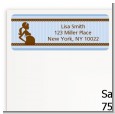 Mommy Silhouette It's a Boy - Baby Shower Return Address Labels thumbnail