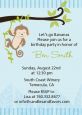 Monkey Boy - Birthday Party Invitations thumbnail