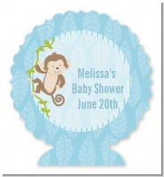 Monkey Boy - Personalized Baby Shower Centerpiece Stand