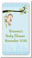 Monkey Boy - Custom Rectangle Baby Shower Sticker/Labels