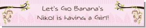 Monkey Girl - Personalized Baby Shower Banners