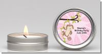 Monkey Girl - Baby Shower Candle Favors