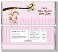 Monkey Girl - Personalized Baby Shower Candy Bar Wrappers thumbnail