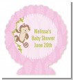 Monkey Girl - Personalized Baby Shower Centerpiece Stand thumbnail