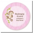 Monkey Girl - Personalized Baby Shower Table Confetti thumbnail