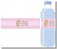 Monkey Girl - Personalized Baby Shower Water Bottle Labels thumbnail