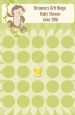 Monkey Neutral - Baby Shower Gift Bingo Game Card thumbnail