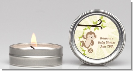 Monkey Neutral - Baby Shower Candle Favors