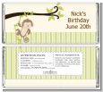 Monkey Neutral - Personalized Birthday Party Candy Bar Wrappers thumbnail