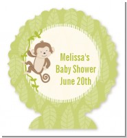 Monkey Neutral - Personalized Baby Shower Centerpiece Stand