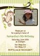 Monkey Neutral - Photo Birthday Party Invitations thumbnail