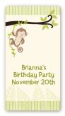 Monkey Neutral - Custom Rectangle Birthday Party Sticker/Labels