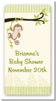 Monkey Neutral - Custom Rectangle Baby Shower Sticker/Labels