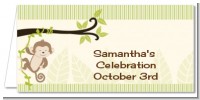 Monkey Neutral - Personalized Baby Shower Place Cards