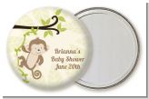 Monkey Neutral - Personalized Baby Shower Pocket Mirror Favors