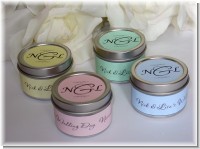 Monogram Candle Bridal or Wedding Favor