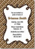 Modern Thatch Brown - Personalized Everyday Party Invitations