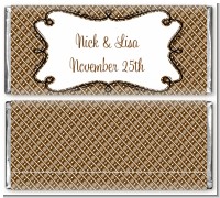 Modern Thatch Brown - Personalized Everyday Party Candy Bar Wrappers
