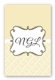 Modern Thatch Cream - Personalized Everyday Party Large Rectangle Sticker/Labels thumbnail