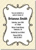 Modern Thatch Cream - Personalized Everyday Party Invitations