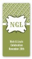 Modern Thatch Green - Personalized Everyday Party Rectangle Sticker/Labels thumbnail