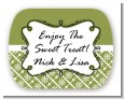 Modern Thatch Green - Personalized Everyday Party Rounded Corner Stickers thumbnail