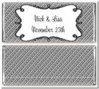 Modern Thatch Grey - Personalized Everyday Party Candy Bar Wrappers