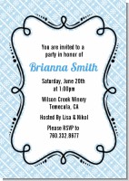 Modern Thatch Light Blue - Personalized Everyday Party Invitations