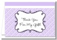 Modern Thatch Lilac - Personalized Everyday Party Thank You Cards thumbnail