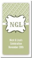 Modern Thatch Olive - Personalized Everyday Party Rectangle Sticker/Labels