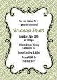 Modern Thatch Olive - Personalized Everyday Party Invitations thumbnail